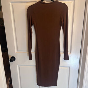 Women's Naked Wardrobe Dress, S, Brown